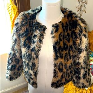 LANSHIFEI cheetah print coat